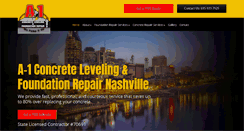 Desktop Screenshot of a1concretelevelingnashville.com