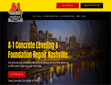 Tablet Screenshot of a1concretelevelingnashville.com